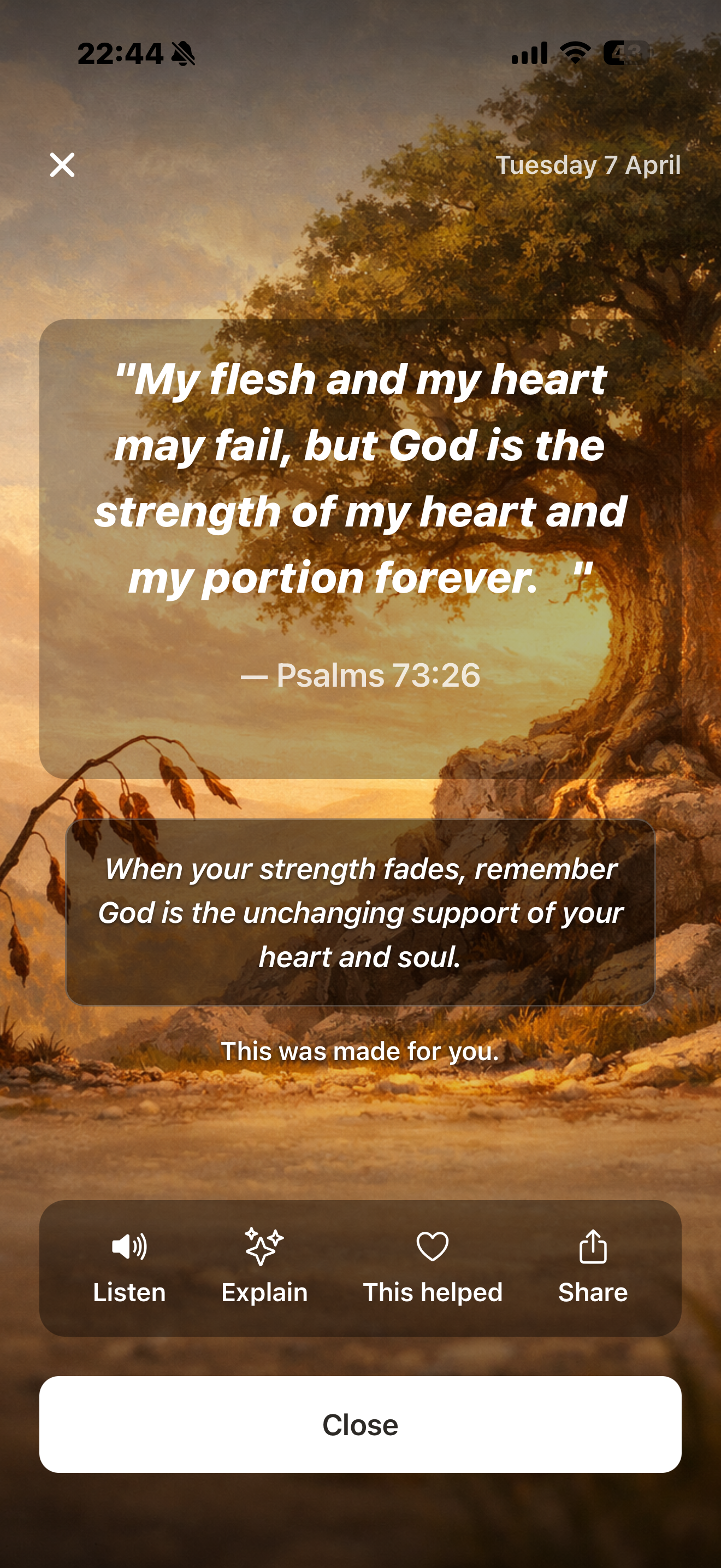 Personalized verse result